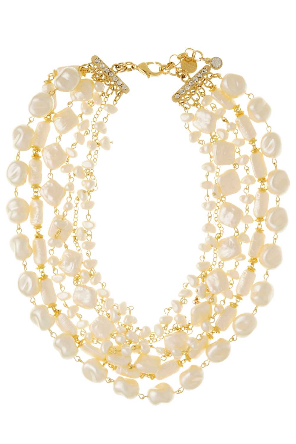 Maxi Colar Pérola Dourado