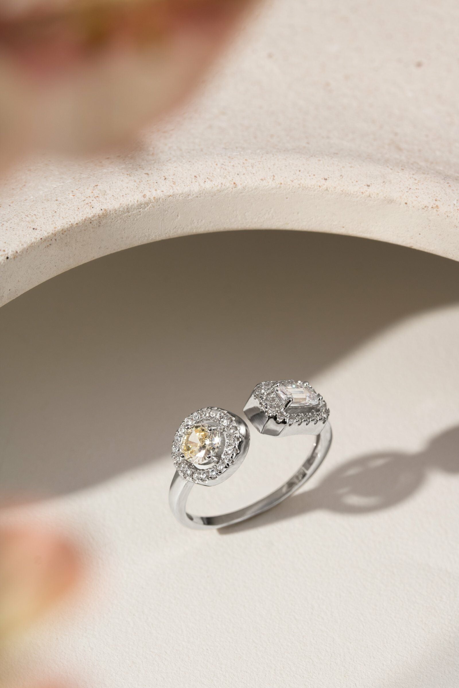 Anel Prata 925 e Zircônias