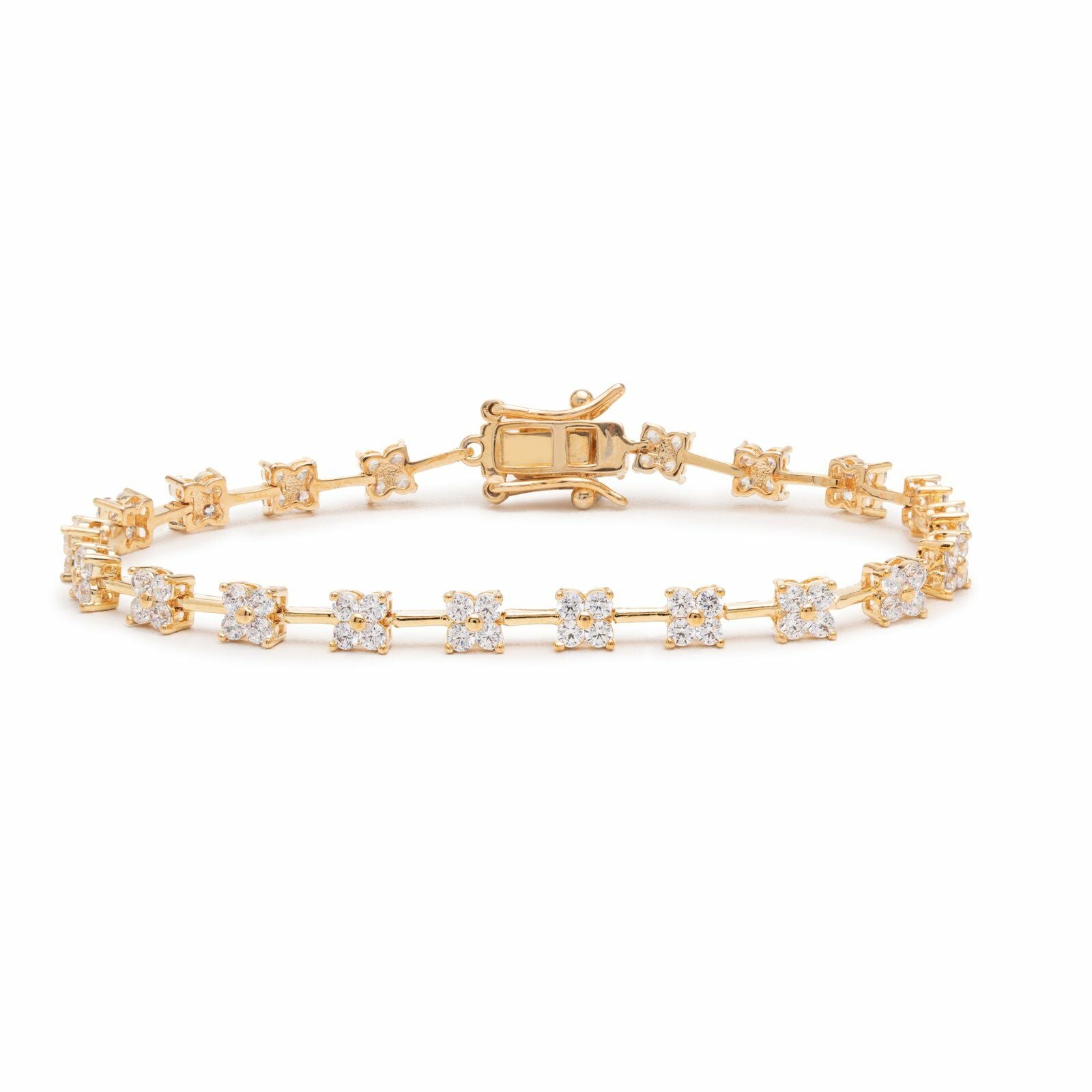 Pulseira Flor com Zircônias