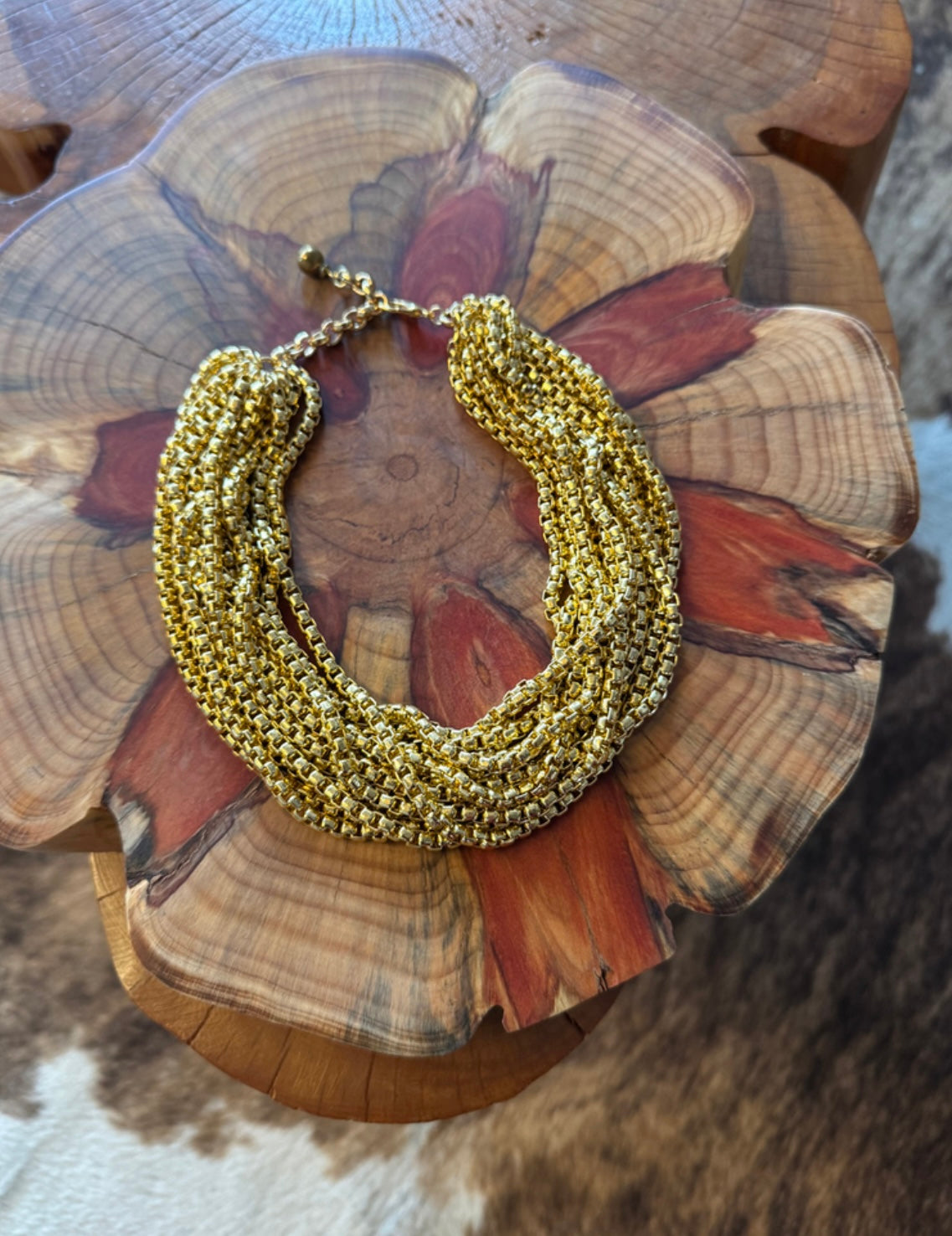 Colar Correntaria Dourado
