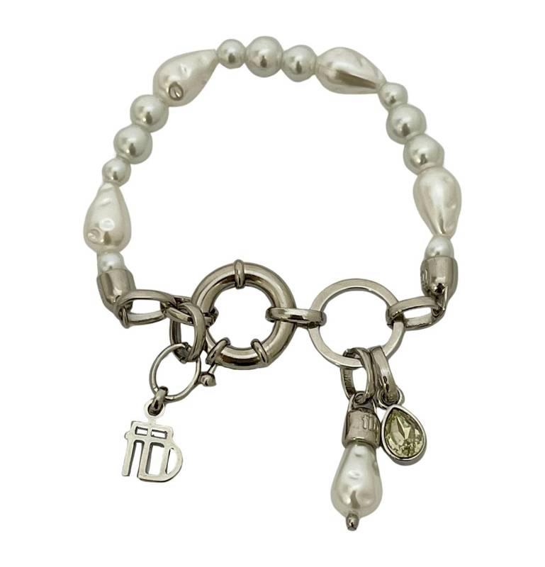 Pulseira Prata e Pérola