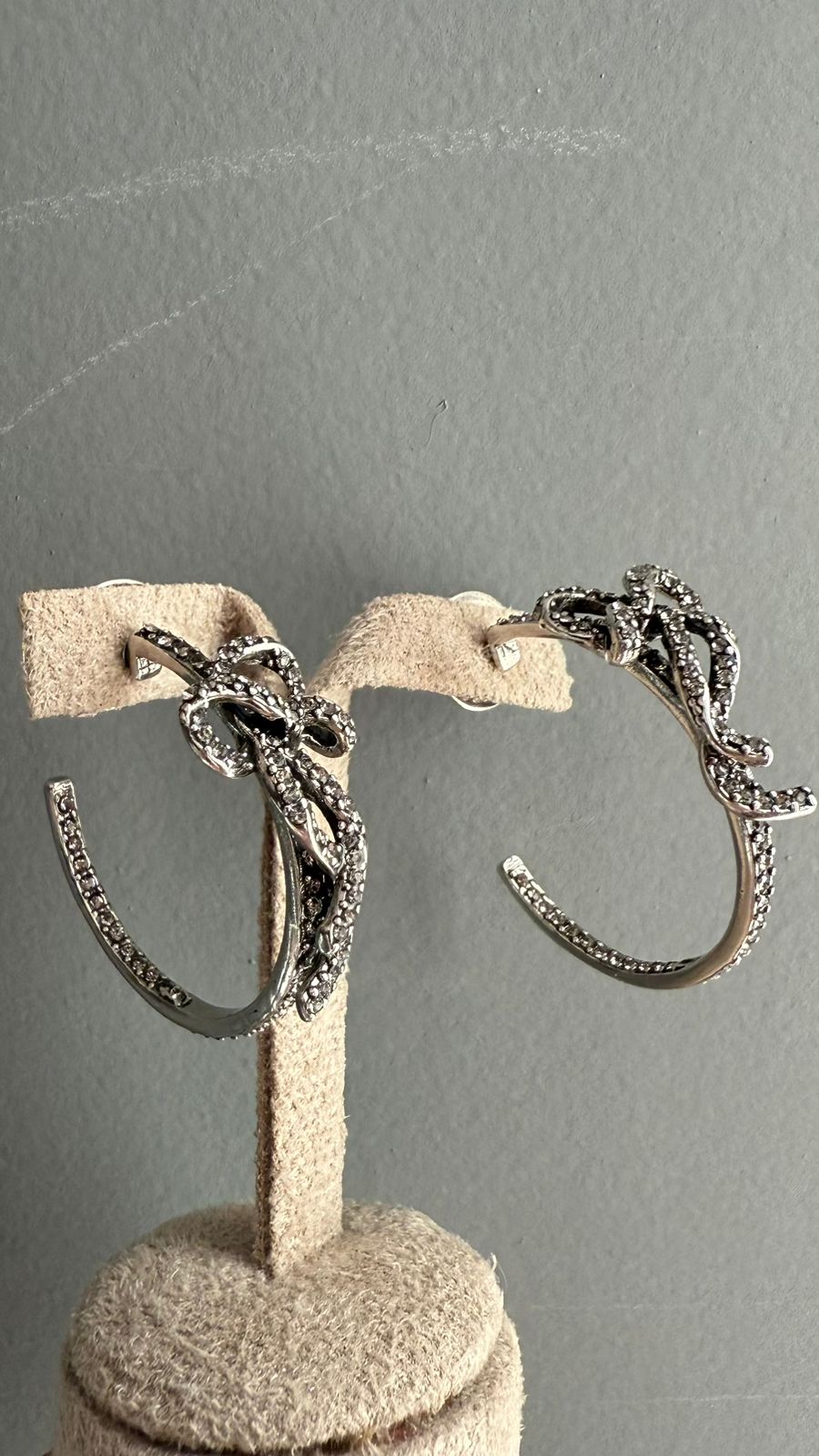 Brinco Argola Afeto Rodio Branco