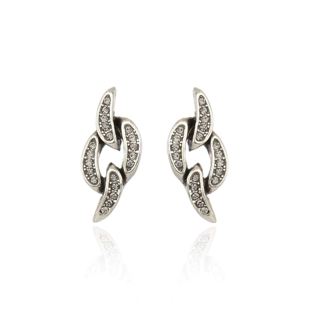 Brinco Rock Lovers Prata Velha