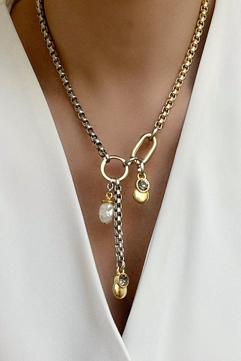 Colar Mix de Banhos e Pingentes