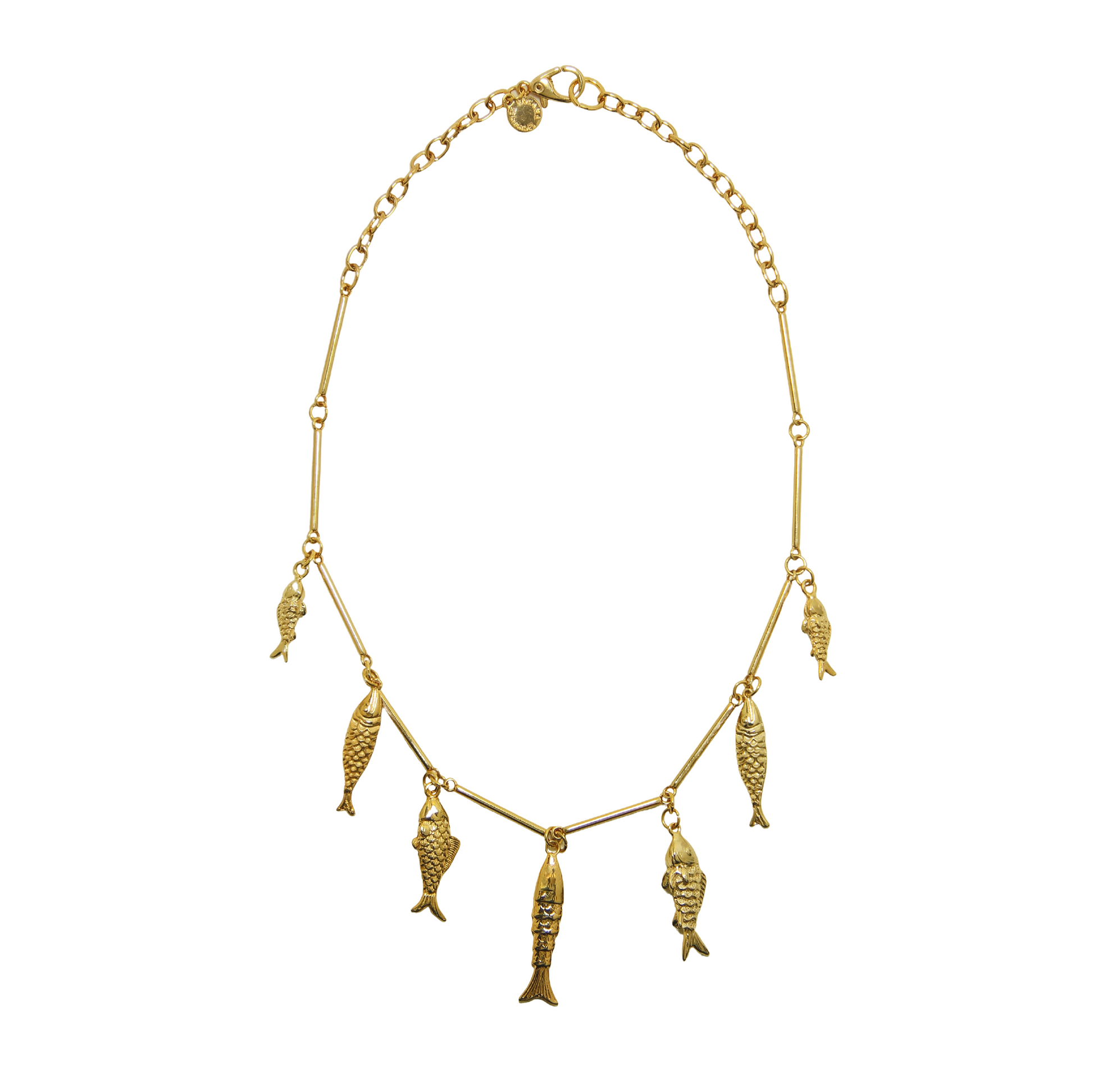 Colar Curto Tubo Peixe