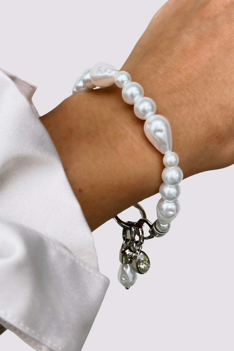 Pulseira Prata e Pérola